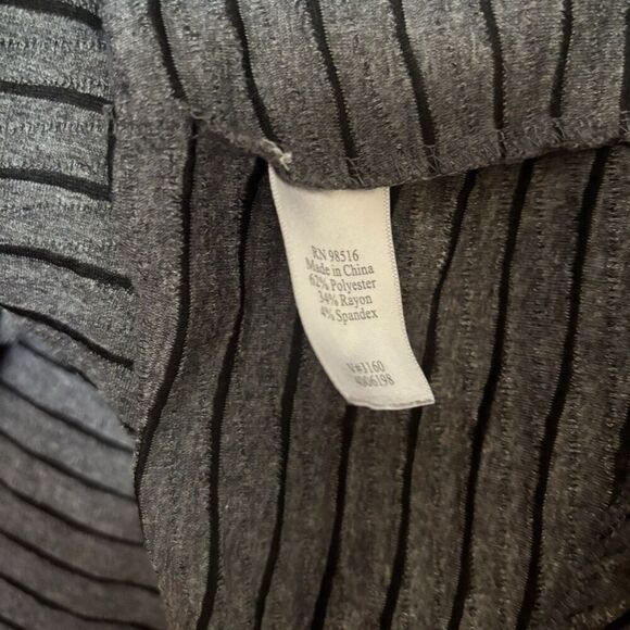 Coldwater Creek Cowl Neck Top Womens 3X 24W 26W Multicolor Stripe Stretch Blouse - Picture 8 of 9